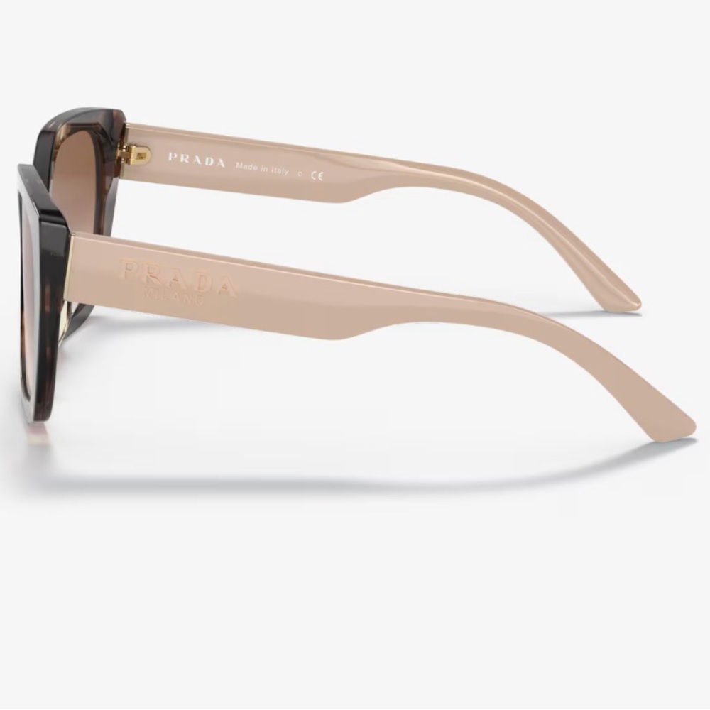 Prada PR 24XS Sunglasses, Brown Gradient Caramel Tortoise - Picture 2 of 10